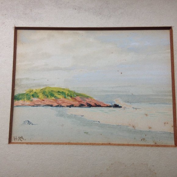 Antique Landscape Watercolor - Picture 5 of 5